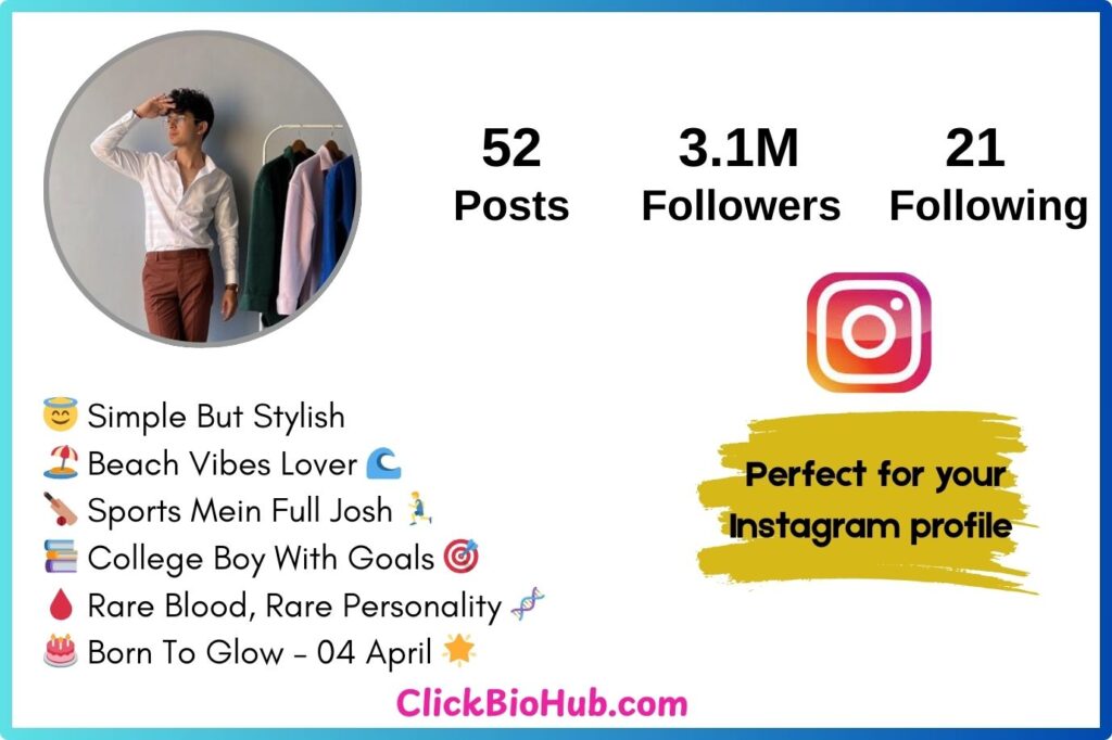 Trending Instagram Bio for Boys