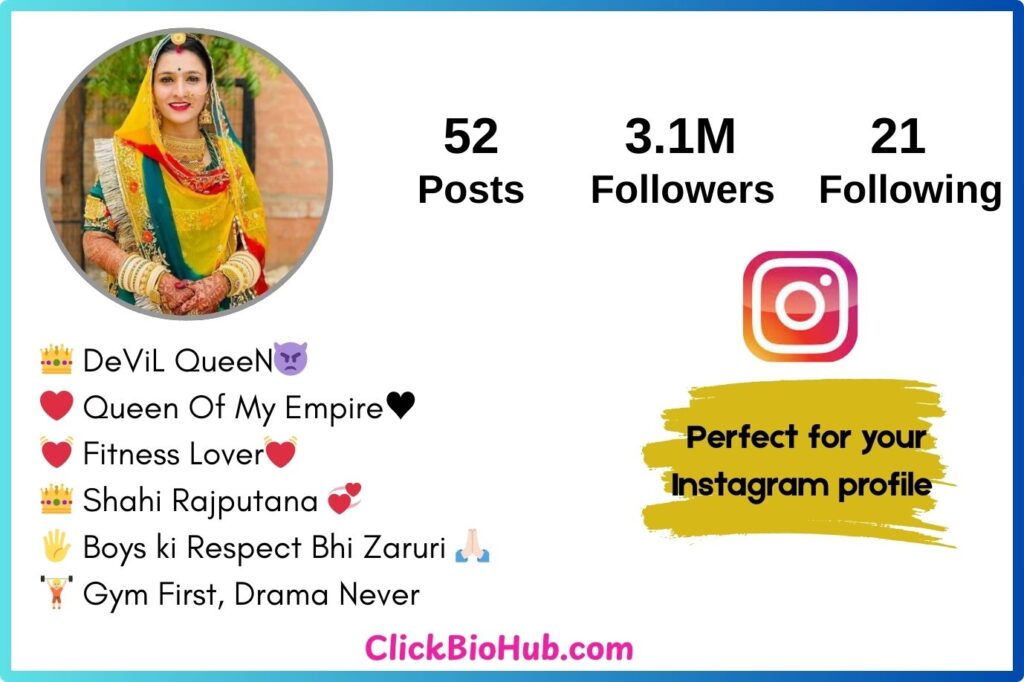 Attitude Rajput Baisa Bio for Instagram