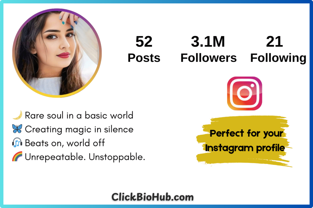 Unique Instagram Bio for Girls