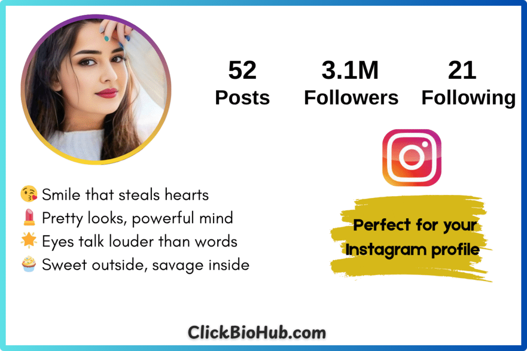 Attractive Instagram Bio for Girls