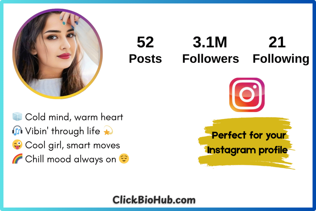 Cool Instagram Bio for Girls