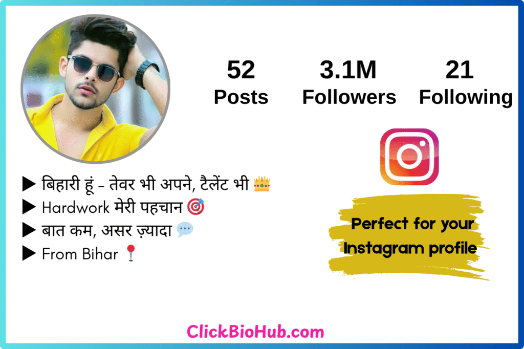 Bihari Bio for Instagram