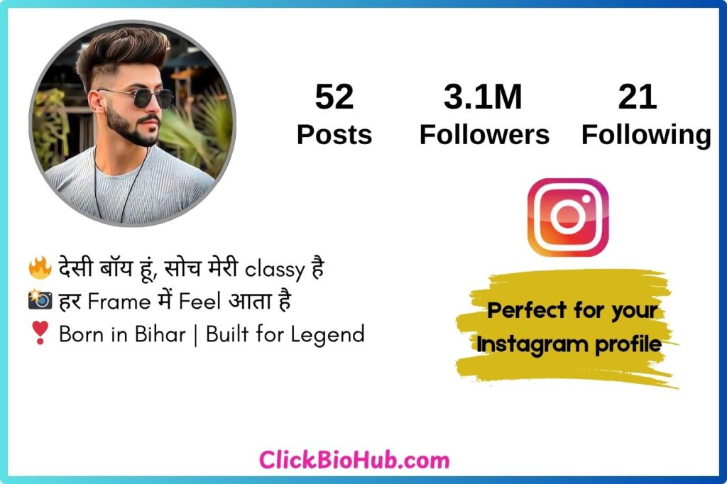 Attractive Bihari Bio for Instagram