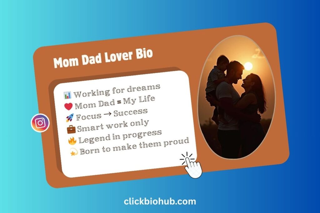 Mom Dad Bio Stylish text in English